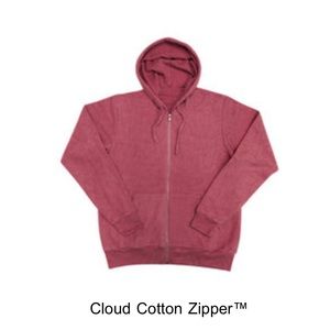 Soft Serve Brick Red Zippered Hoodie